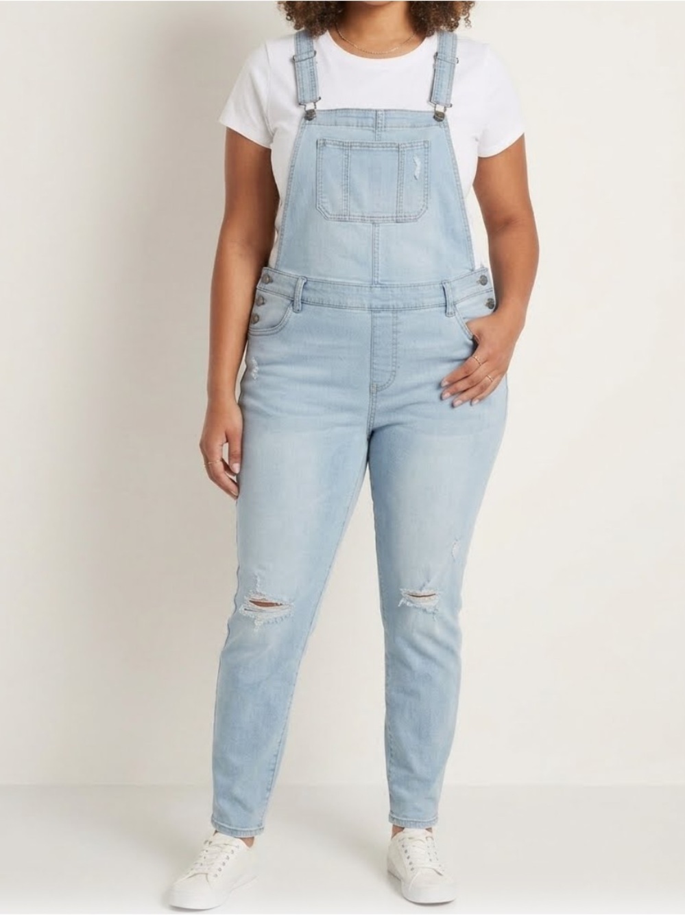 TARGET | MOSSIMO Bib Overalls Slim Fit Light Wash Denim XXL